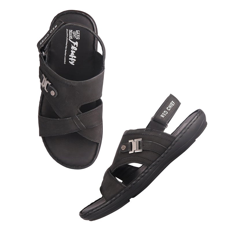 Red Chief Black Sandal Formal For Men |RC3790 - Image 2